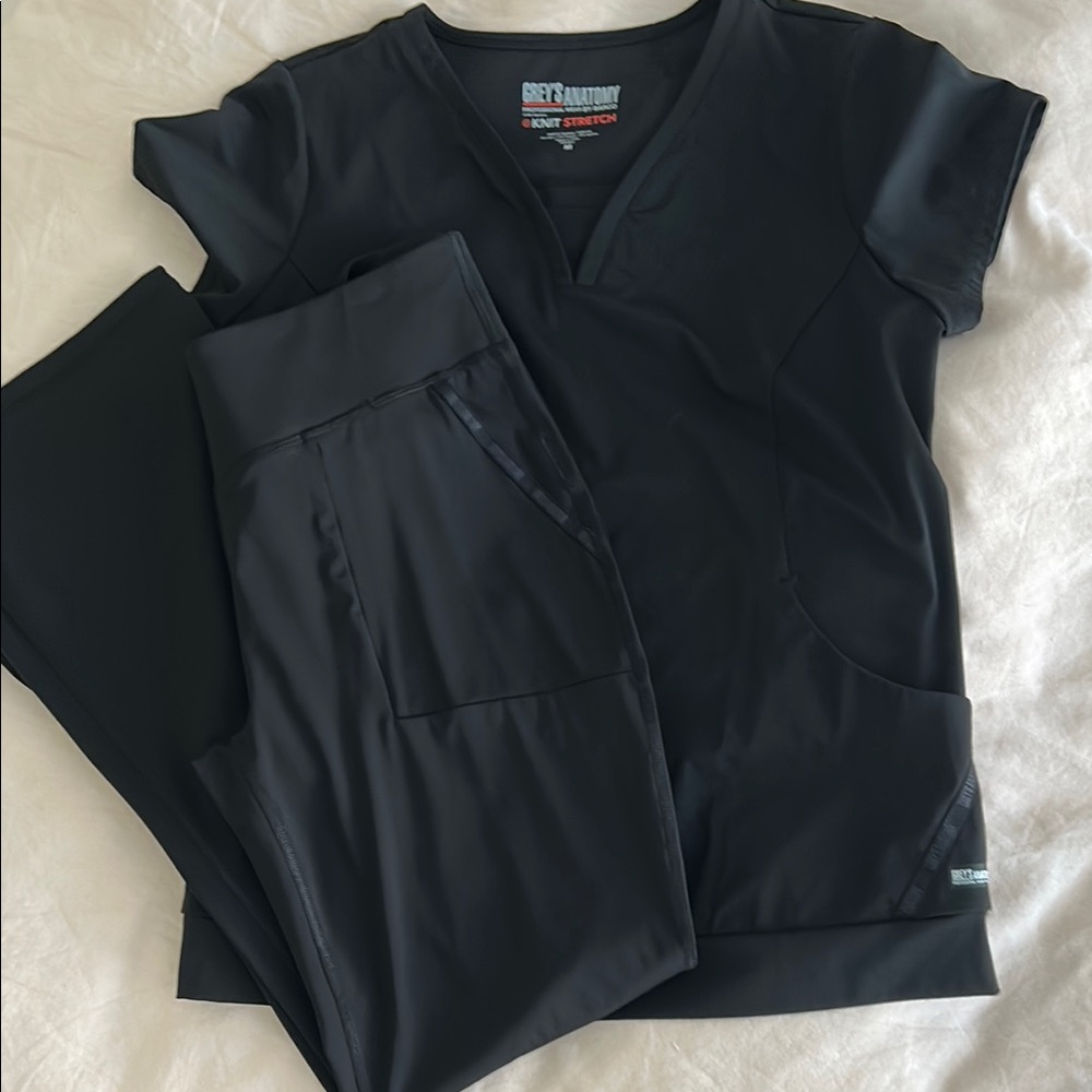Grey's Anatomy Black Scrub Set